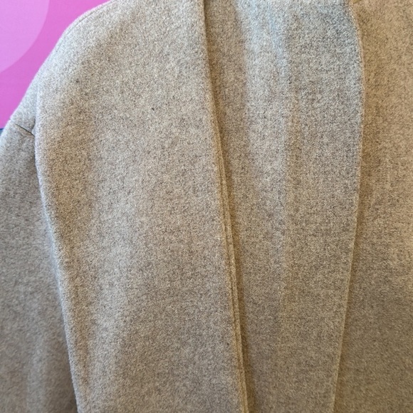 Oak + Fort Tan Beige Taupe Wool Blend Coat - Picture 3 of 10